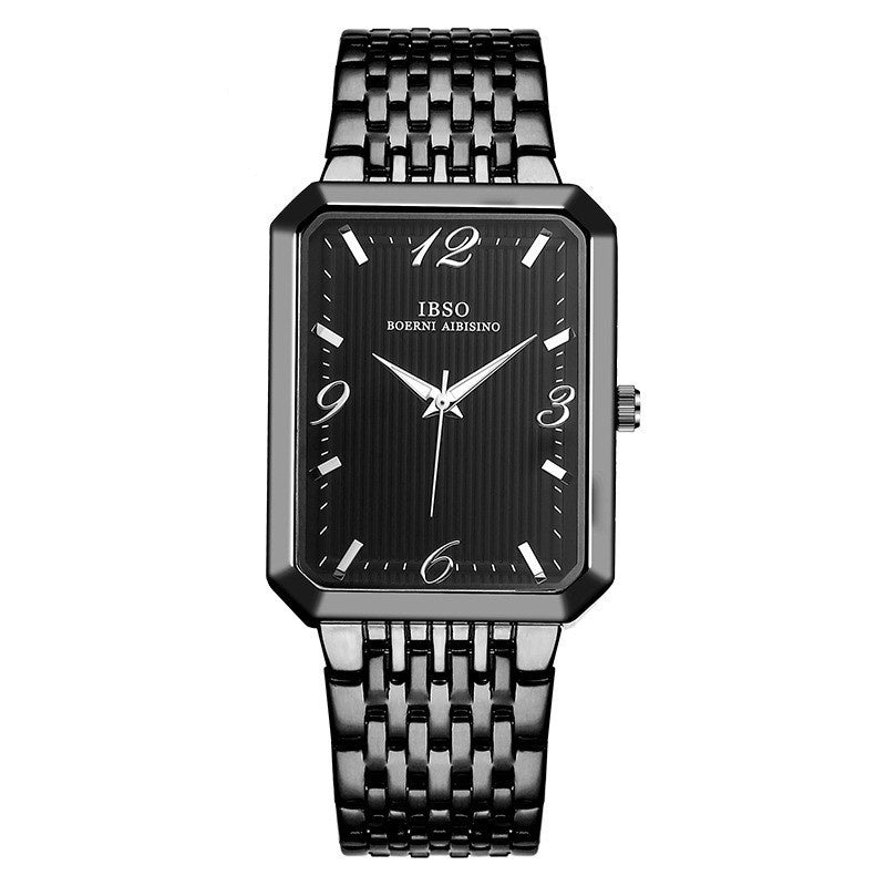 Light Luxury Square Quartz Leather Watch