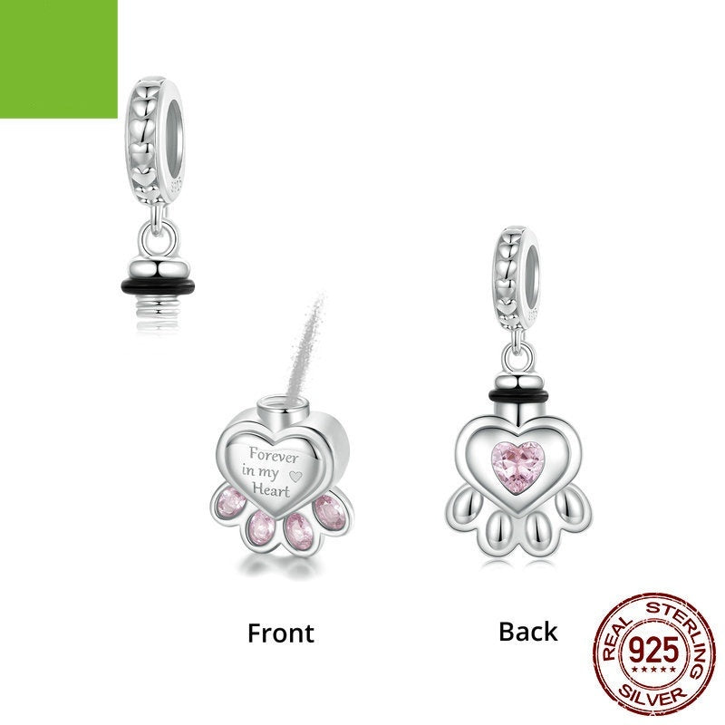 Heart Zircon DIY Bracelet Pendant Charm