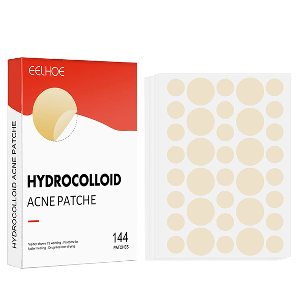 144Pcs Pimple Patch Invisible Face Spot Scar Care Treat-Ment Stickers Face Skin Care Moisturizing Beauty Health Acne Mask Beauty