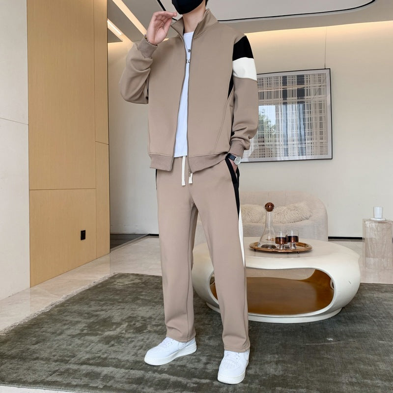 Men's Loose Fashion Casual Sport Cardigan Suit