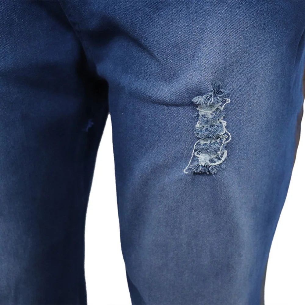 African Mom Jeans Set Stretch Fabric Flared Jeans Jeans with Print Women'S Ripped Jeans Ripped Jeans