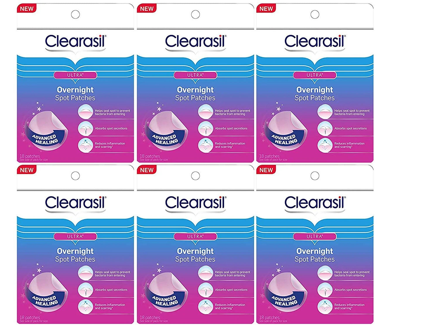 Stubborn Acne Control 5In1 Pimple Patch, 18 Count (Pack of 6)