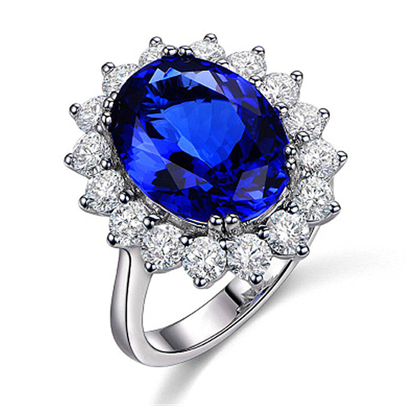 Adjustable Opening Tanzanite Sapphire Ring