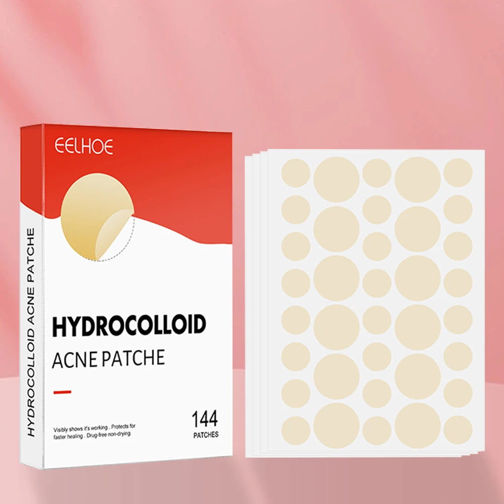 144Pcs Pimple Patch Invisible Face Spot Scar Care Treat-Ment Stickers Face Skin Care Moisturizing Beauty Health Acne Mask Beauty