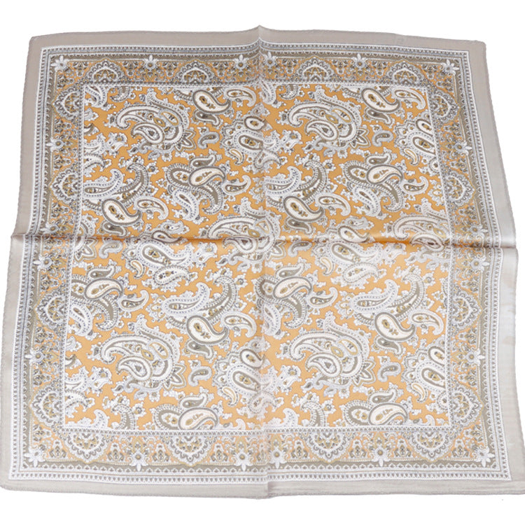 Silk Scarf Small Square Towel Professional Scarf Scarf