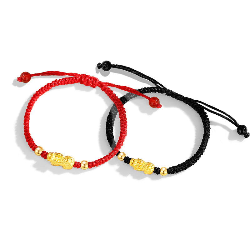 Couple's Ethnic Style Swallowing Gold Beast New Chinese Bracelet