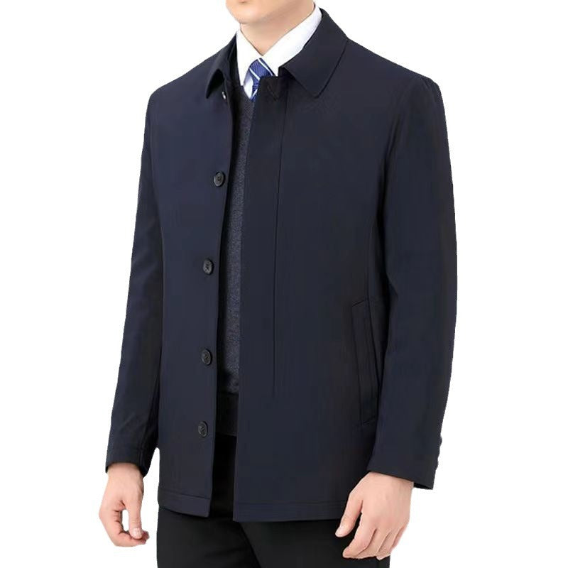 Lapel Business Middle-aged And Elderly Men's Jacket