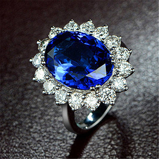 Adjustable Opening Tanzanite Sapphire Ring