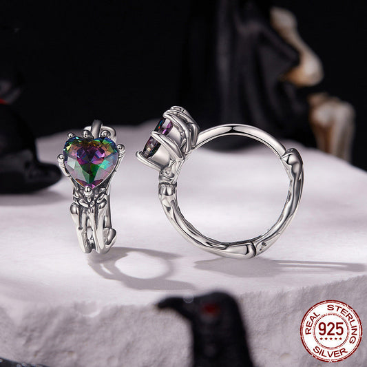 Original Halloween Love Skull Hand Ear Clip