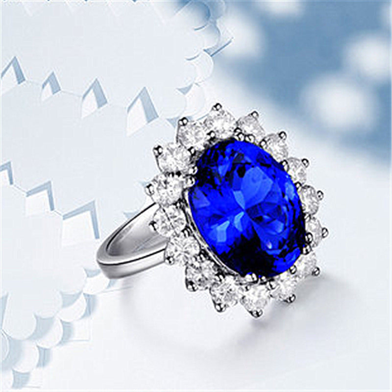 Adjustable Opening Tanzanite Sapphire Ring