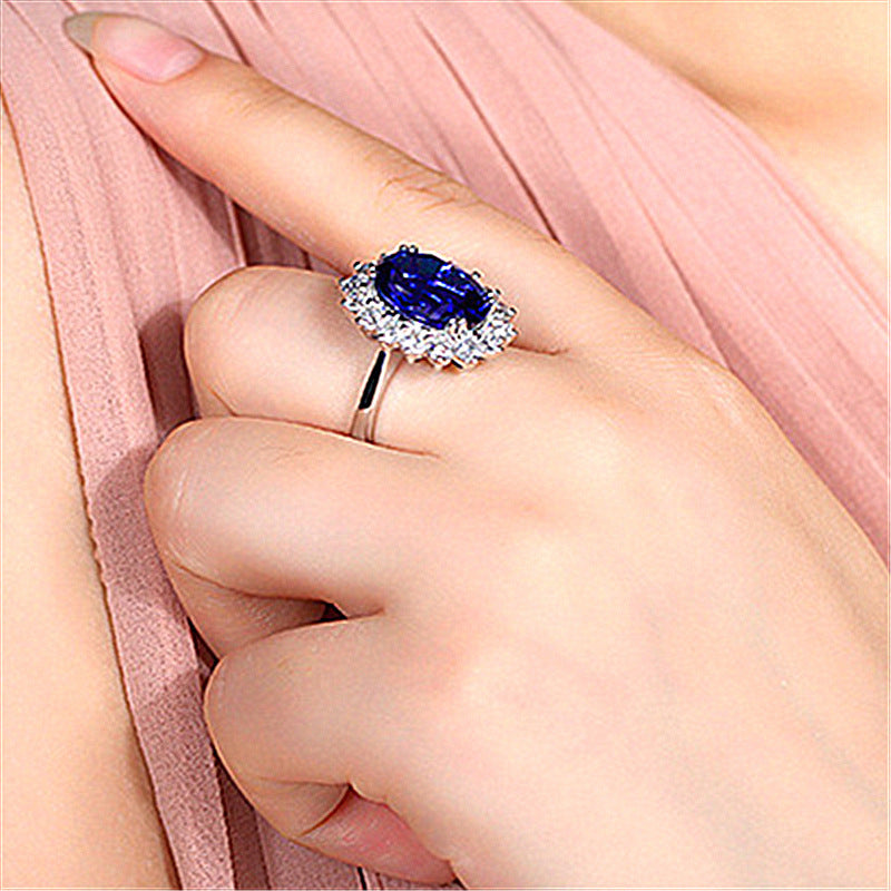 Adjustable Opening Tanzanite Sapphire Ring
